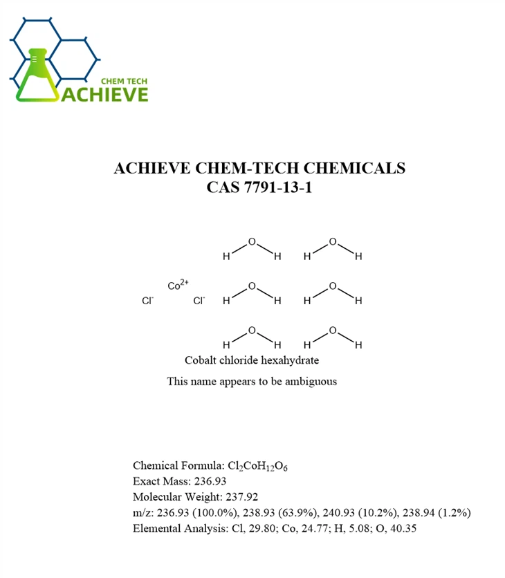 Cobalt chloride hexahydrate CAS 7791-13-1