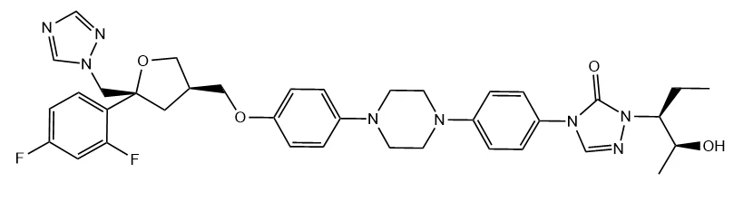 posaconazole structure | Shaanxi BLOOM Tech Co., Ltd