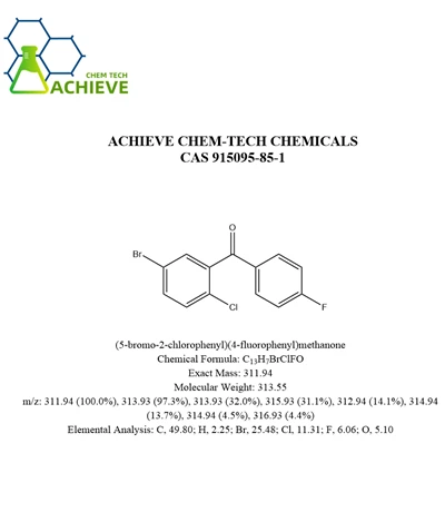 (5-bromo-2-klorofenil)(4-fluorofenil)metana CAS 915095-85-1